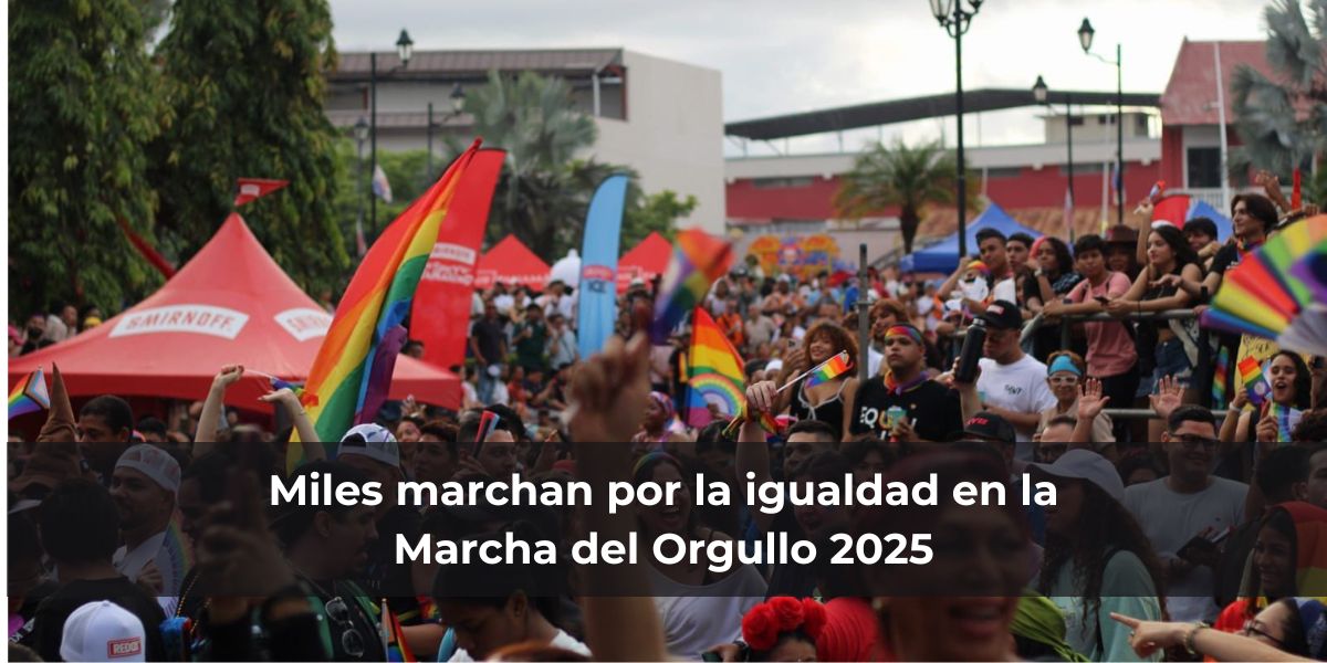 Miles marchan por la igualdad en la Marcha del Orgullo 2025 en Panamá